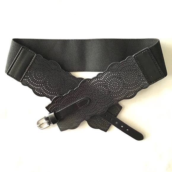 Express Leather & Lace Sexy Belt Size M/L - Picture 2 of 3